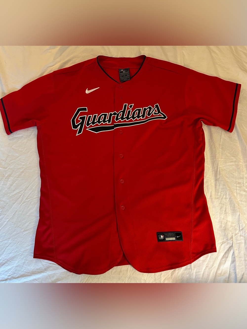 Cleveland Guardians Nike Authentic On-Field MLB Jersey Red Size 52 2XL
